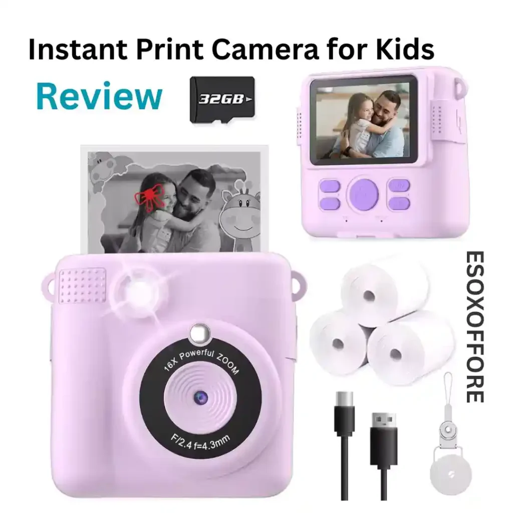 ESOXOFFORE Instant Print Camera