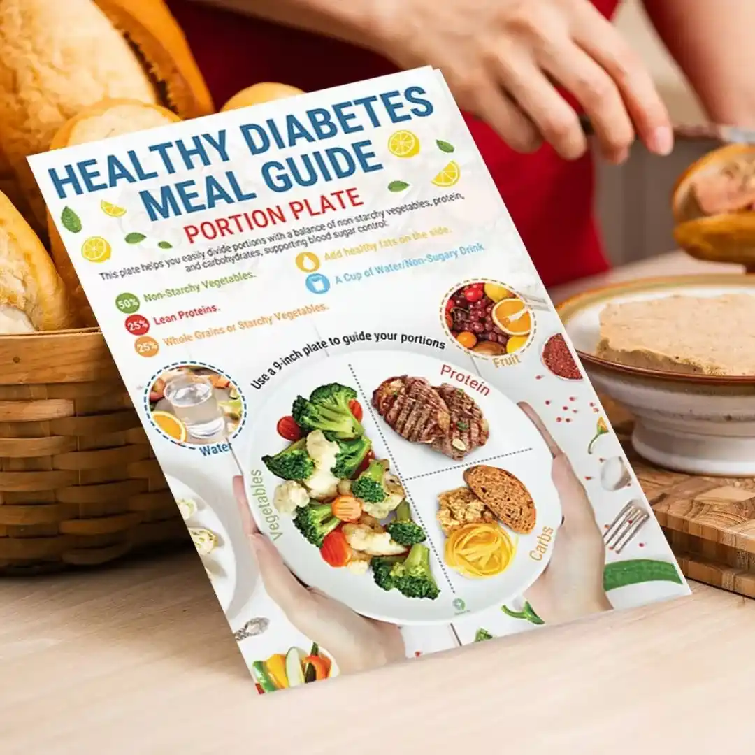This 3-chart set includes everything you need: food lists, a meal planner, and a glycemic index chart.