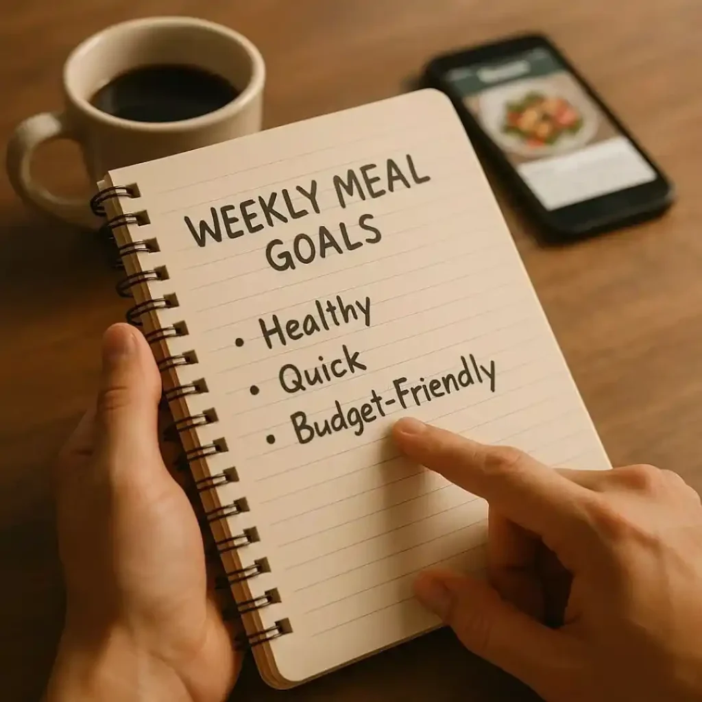 this image visualizes the crucial first step of intention-setting in a relatable way