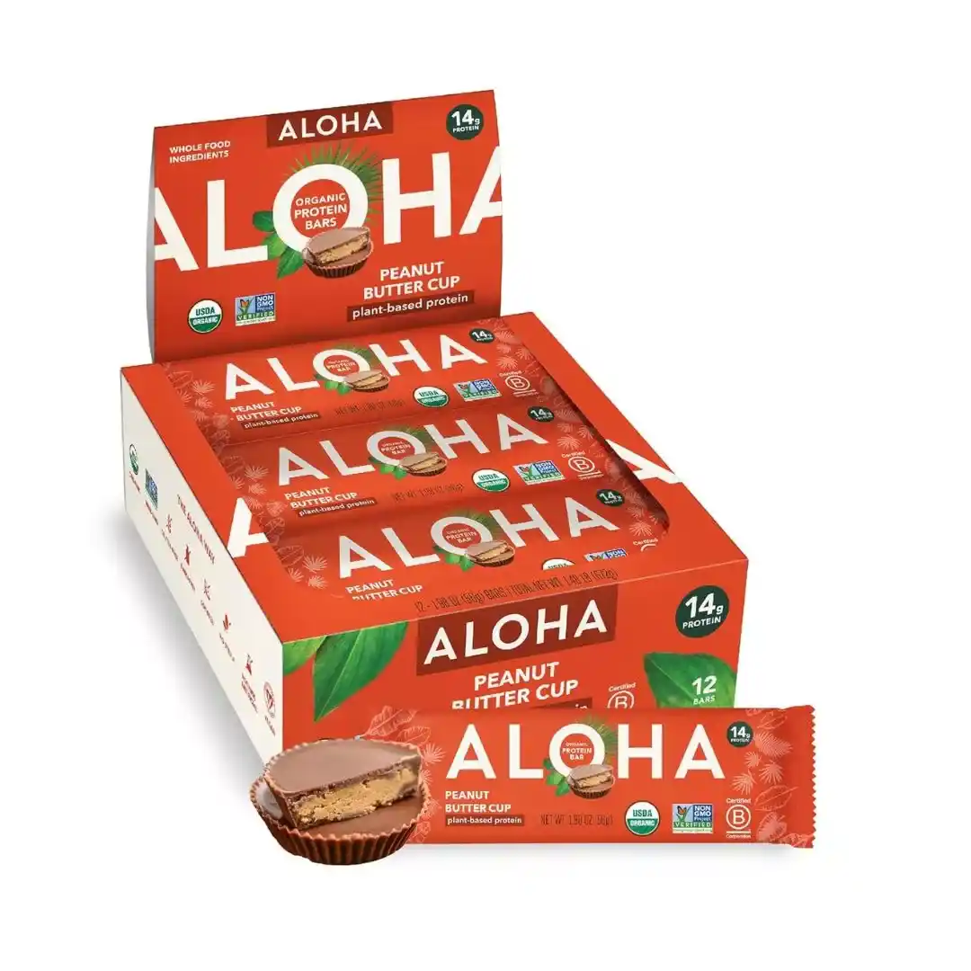 ALOHA Organic Plant Based Protein Bars