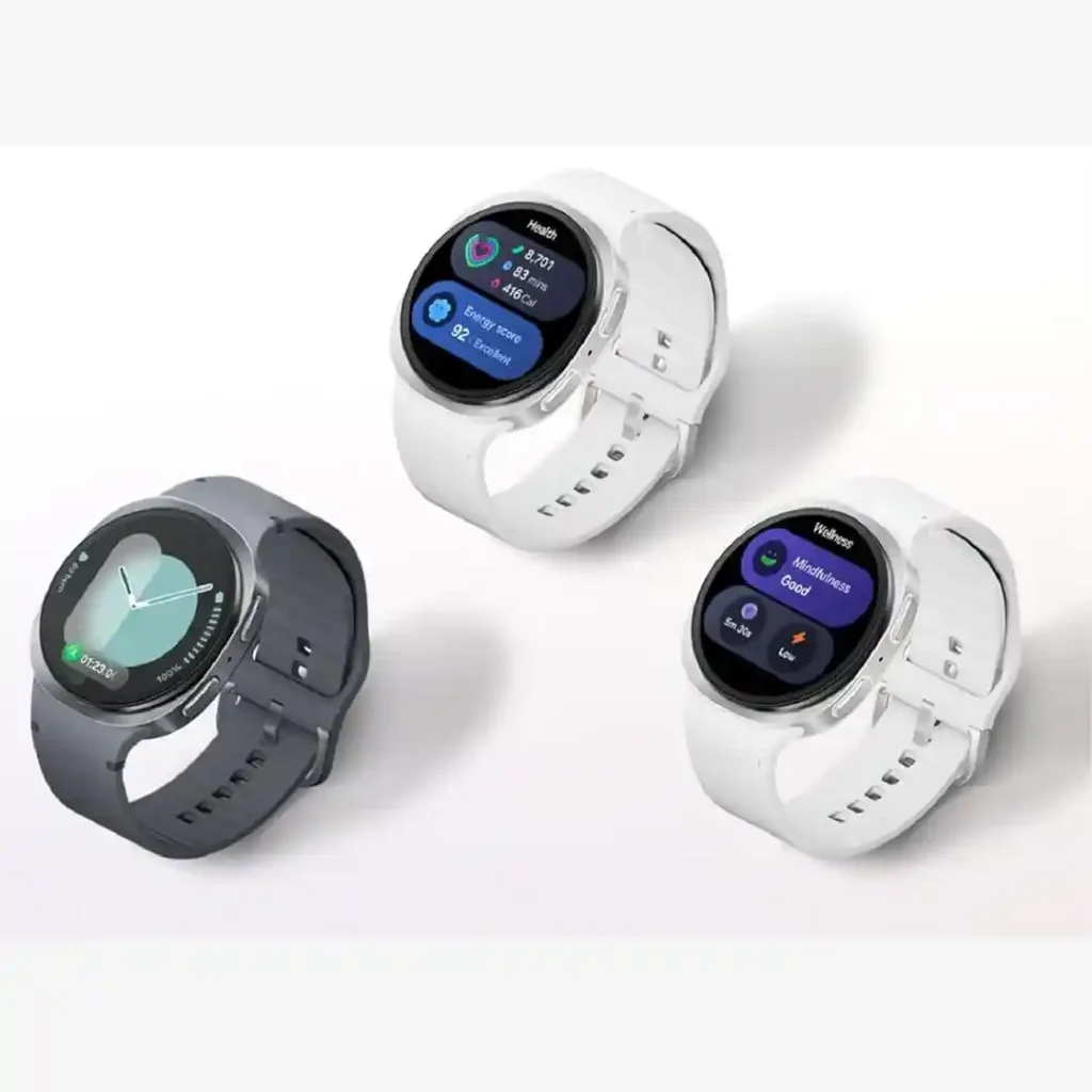 Samsung Galaxy Watch 8 smartwatch with sleek round display and fitness tracking features
